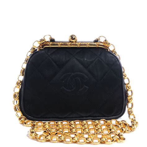 chanel evening bag black|Chanel small evening bag.